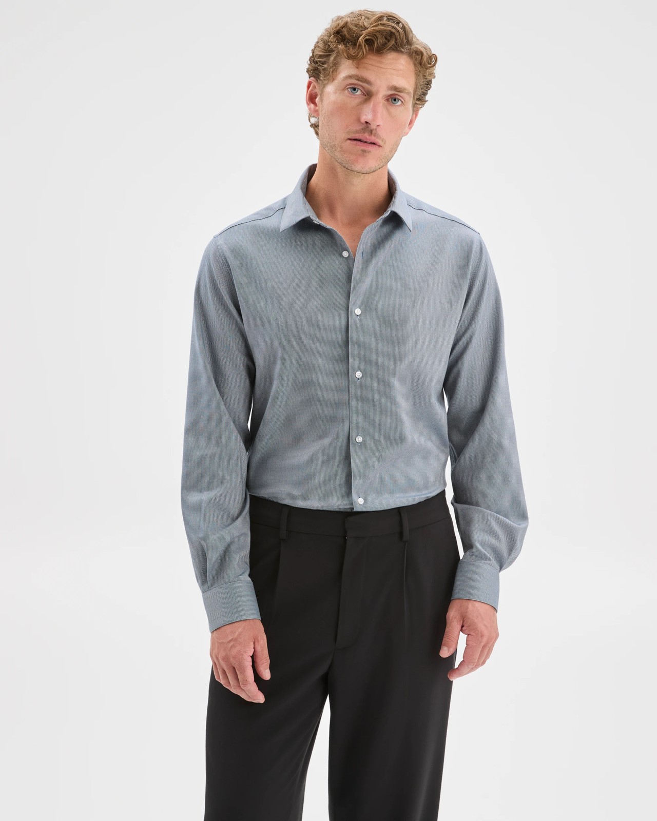 Preview Australian Cotton Textured Business Shirt 2 of 5