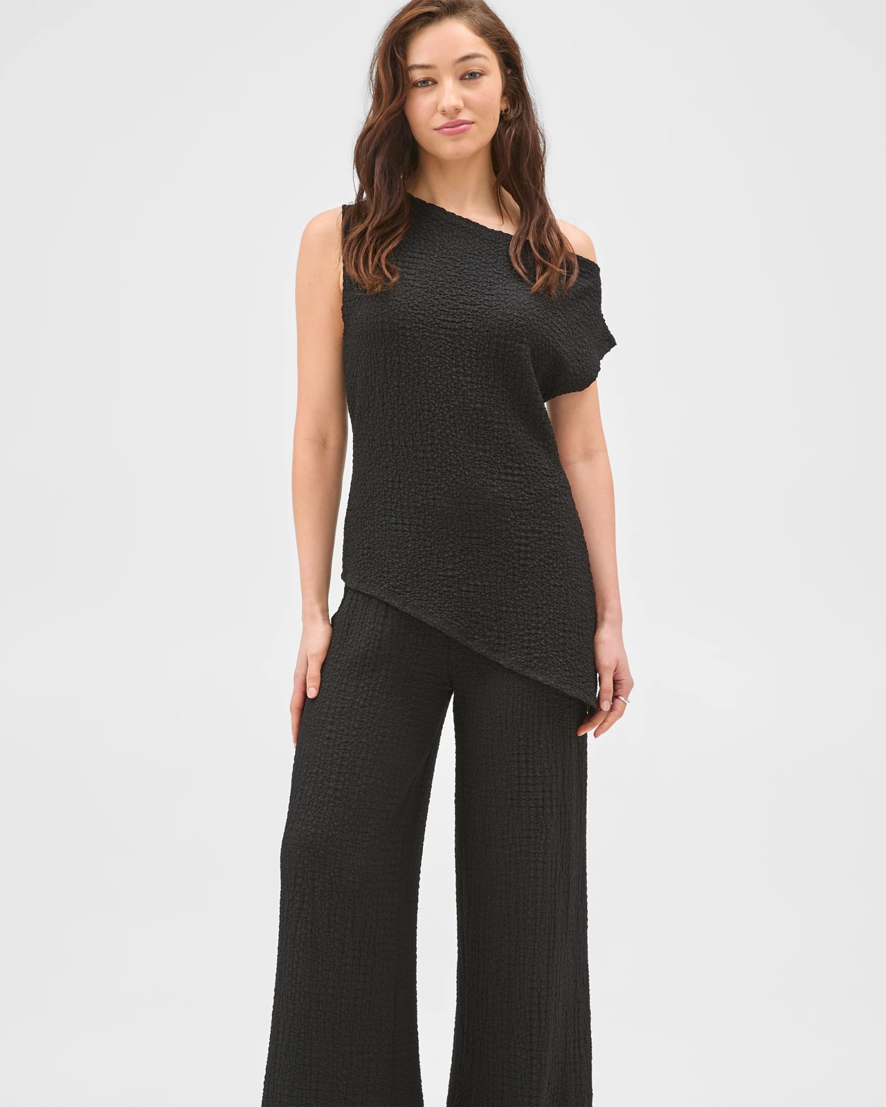Lily Loves Textured Off Shoulder Top - Black 2 of 5