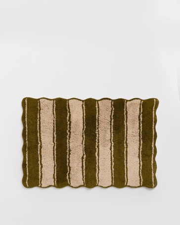 Botanica Textured Bath Mat - Avocado