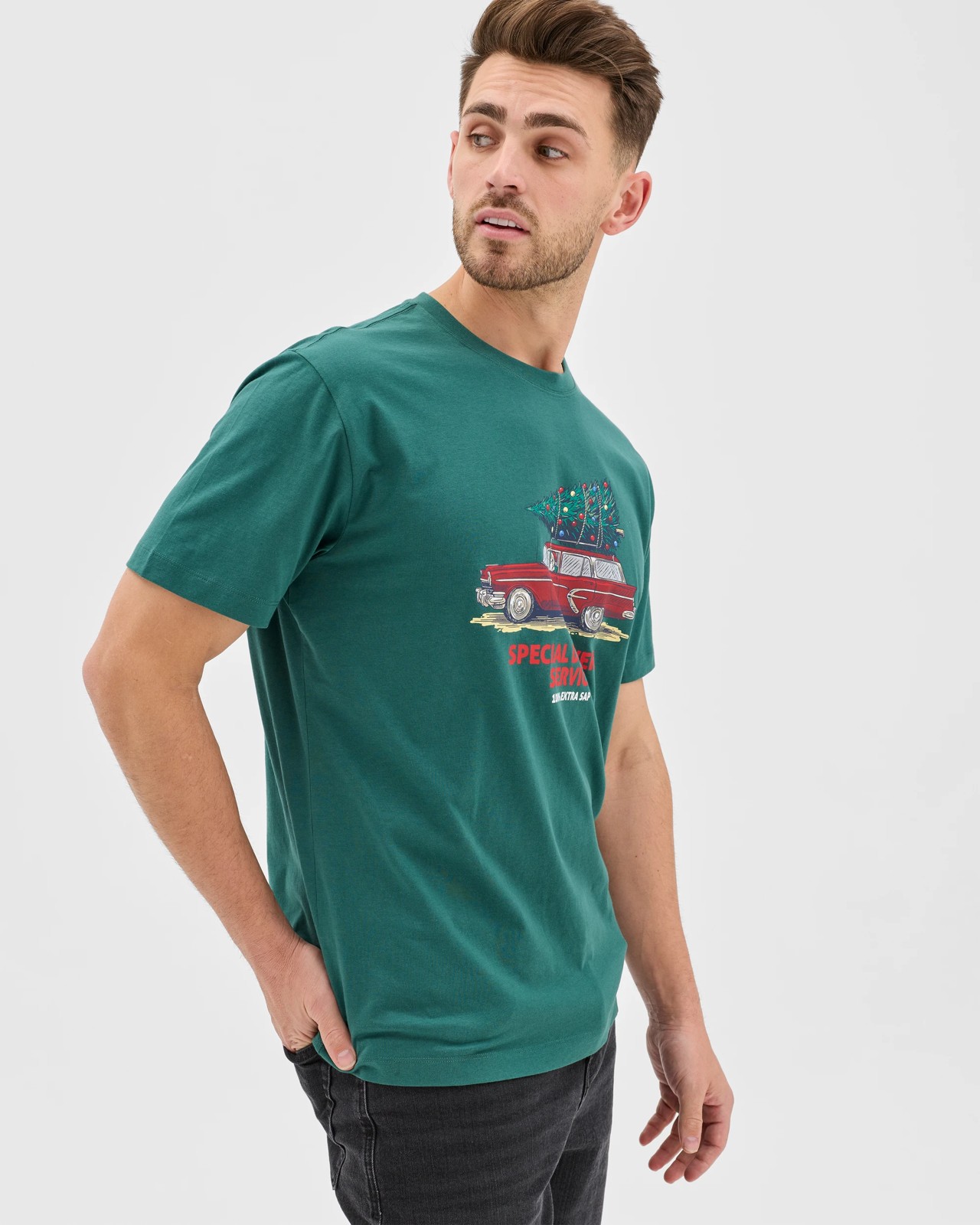 Australian Cotton Relaxed Fit Christmas T-Shirt 2 of 5