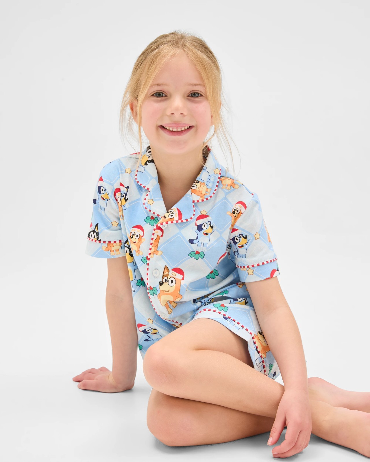 Family Matching Christmas Australian Cotton Younger Kids Pyjama Set - Bluey 5 of 6