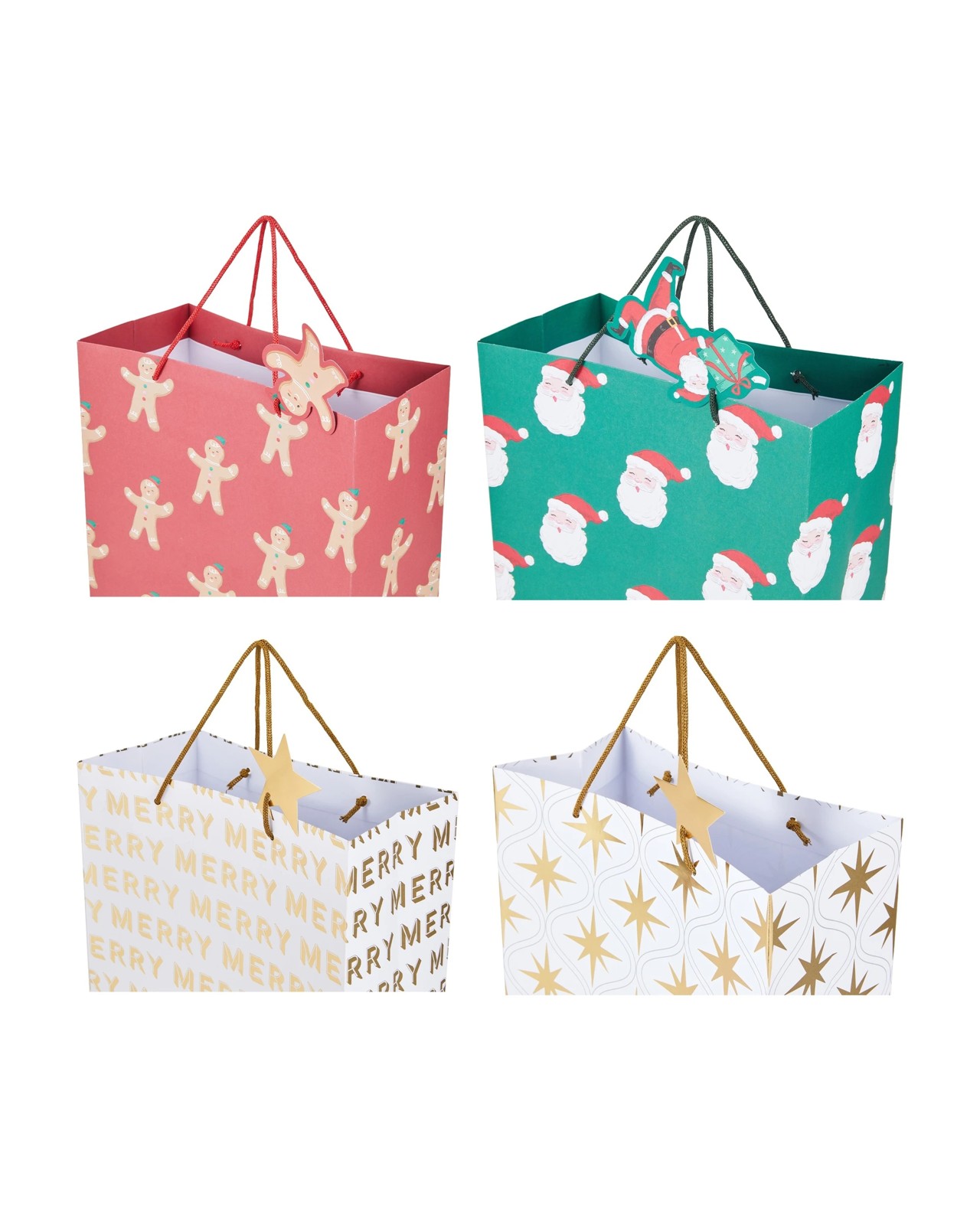 Anko 4 Pack Large Gift Bags - Assorted 3 of 4