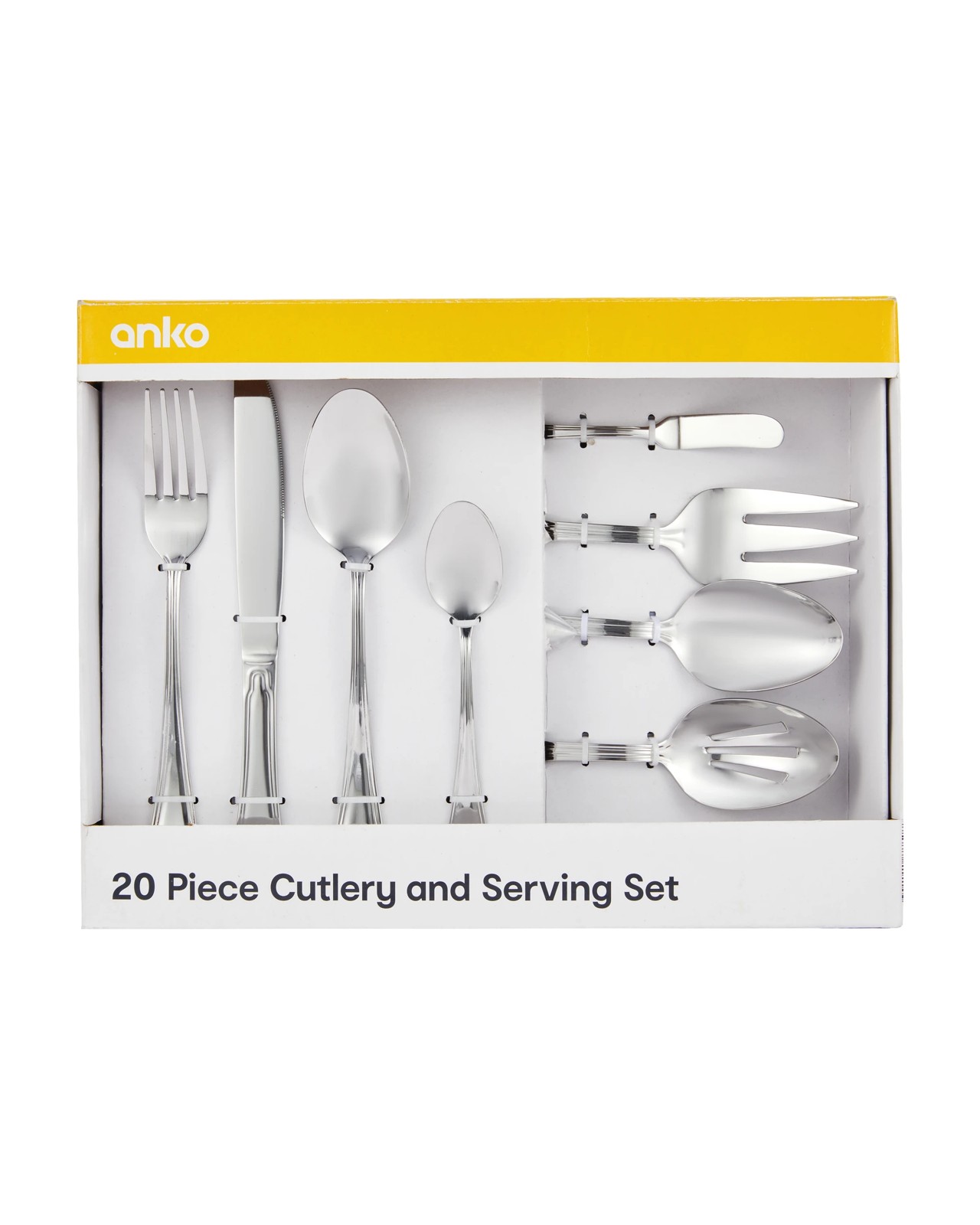 Anko 20 Piece Cutlery and Serving Set 4 of 5