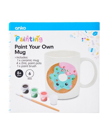 6 Piece Paint Your Own Mug Set - Anko