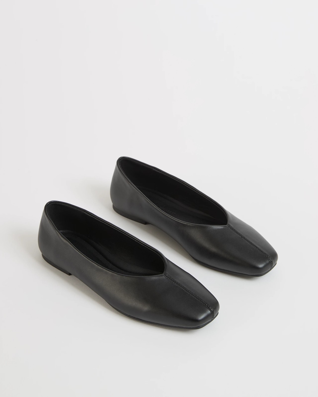 Sola Square Toe Ballet Flats - Black 2 of 3