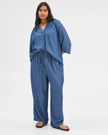 Plus Size Wide Leg Pants