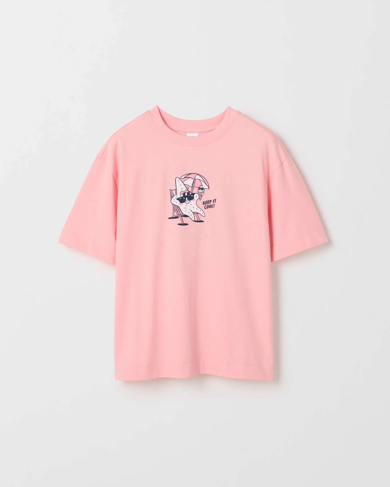 Australian Cotton Oversized T-Shirt - Chill Mode Pink 5 of 5