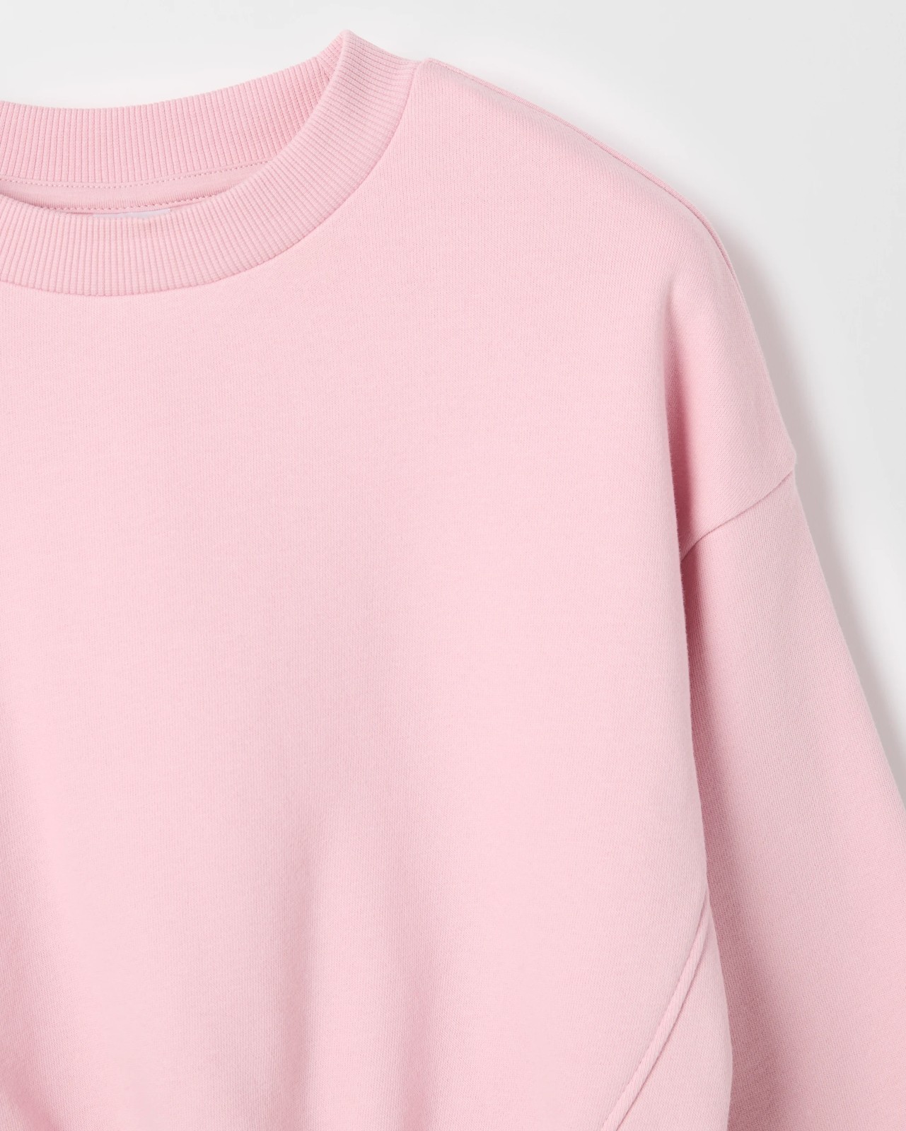 Australian Cotton Blend Long Sleeve Core Fleece Jumper - Pink 2 of 2