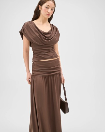 Lily Loves Drape Maxi Skirt