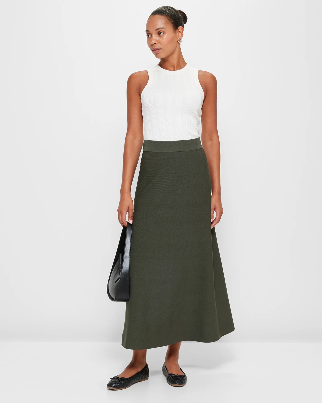 Crepe Knit Flare Skirt Preview Target Australia