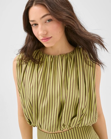Lily Loves Lyocell Sleeveless Blouson Blouse