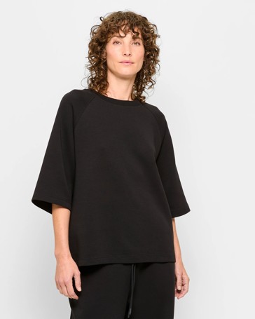 Australian Cotton Blend Oversized Interlock T-Shirt