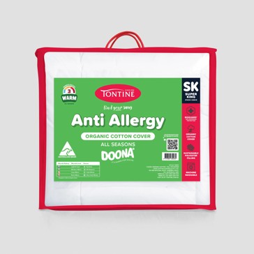Tontine Organic Cotton Anti Allergy Quilt - Super King Bed