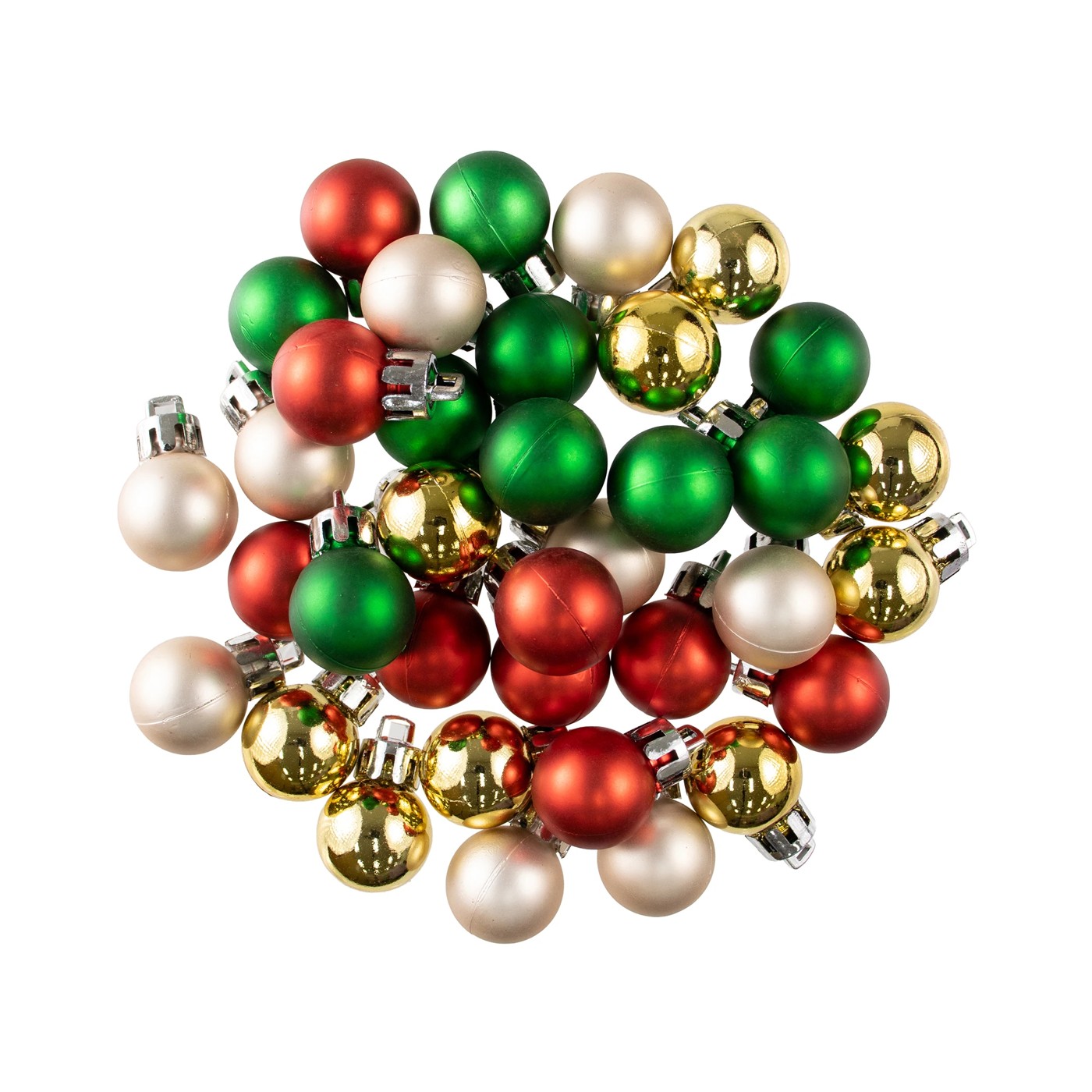 Anko 36 Pack Christmas Craft Mini Bauble - Assorted 3 of 5