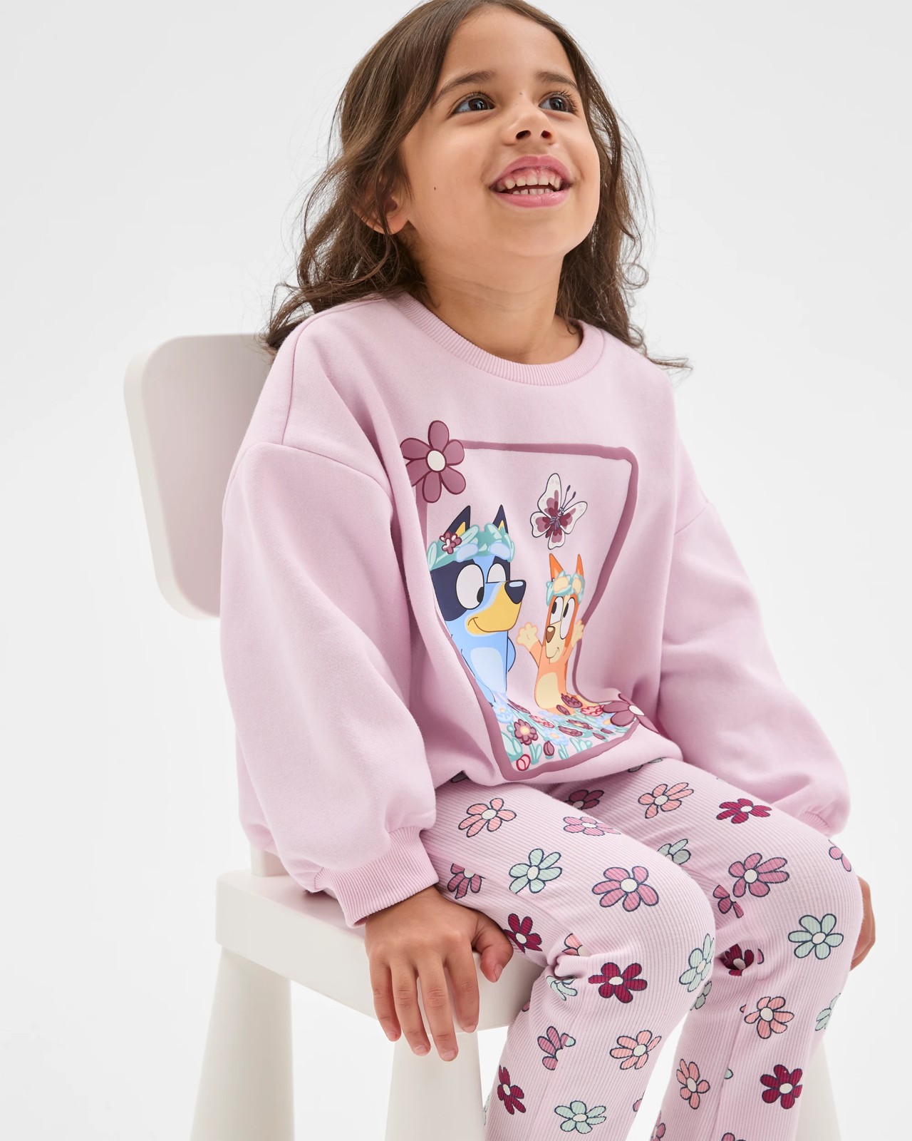 Bluey Australian Cotton Blend Fleece Top & Flare Pants Set 2 of 5