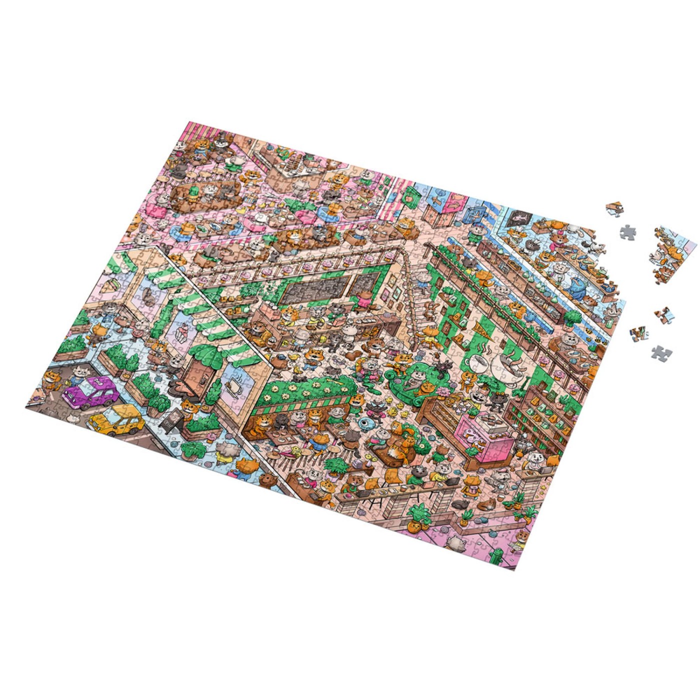 Vizzles Kitty Cafe 1000 Piece Jigsaw Puzzle 3 of 3