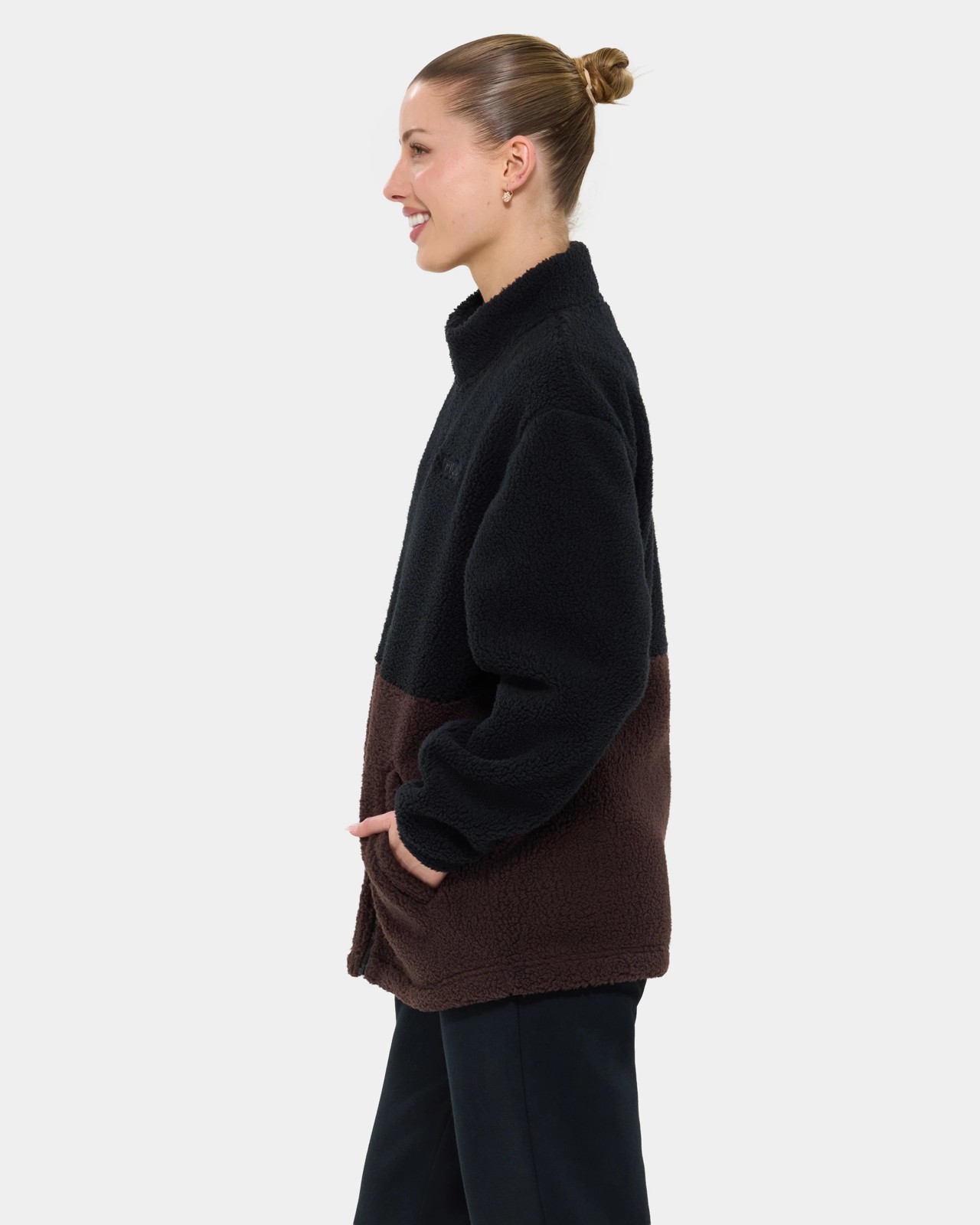 Fila Victoria Teddy Jacket - Black 3 of 5