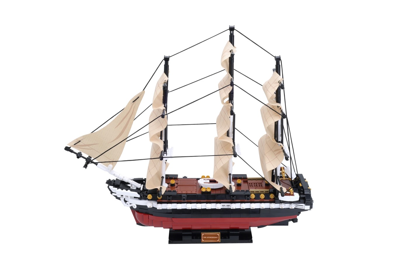 1125 Piece Mini Blocks Vehicle Series: Cruise Sailship 5 of 6