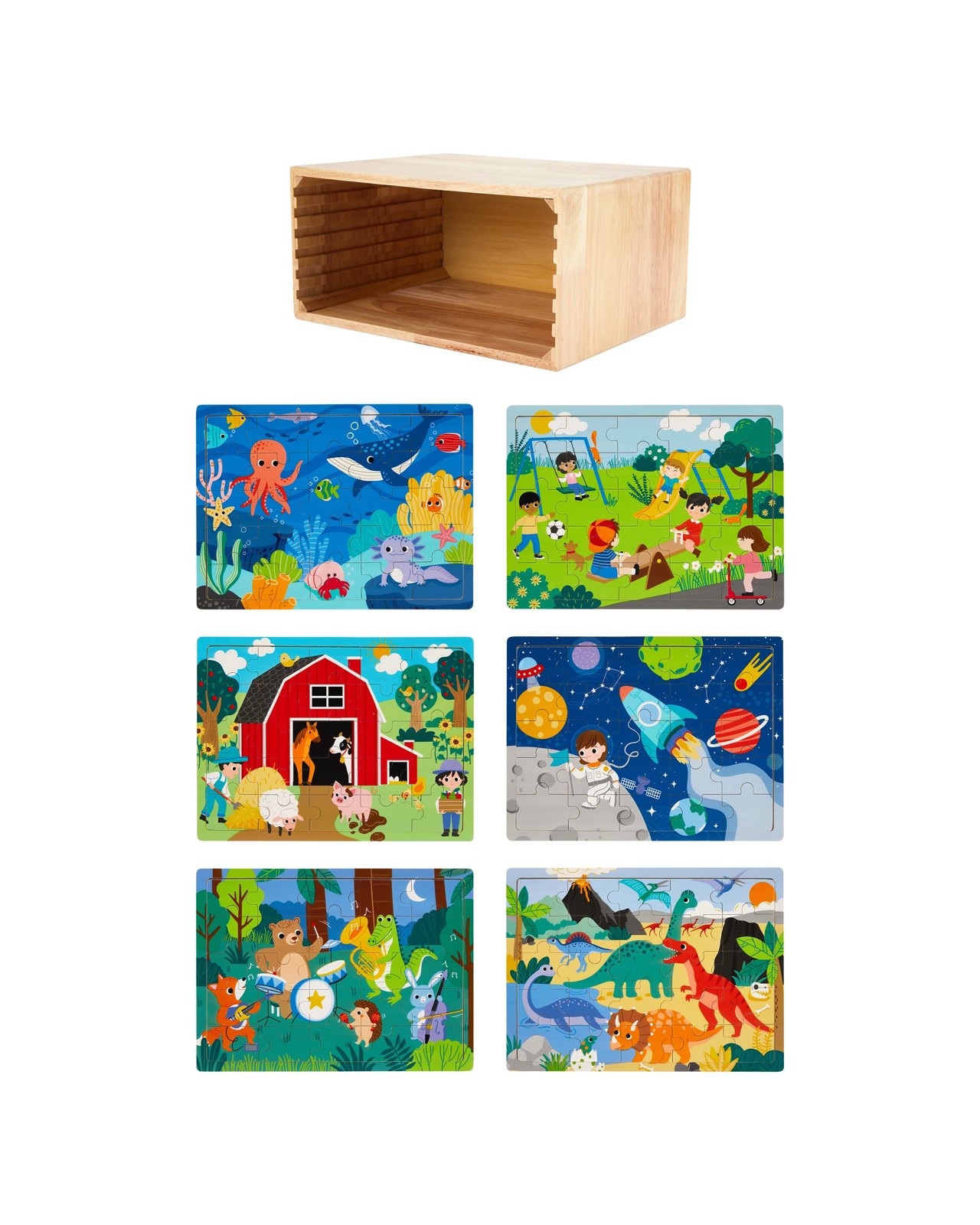 Anko 6 Pack Wooden Puzzle 2 of 5