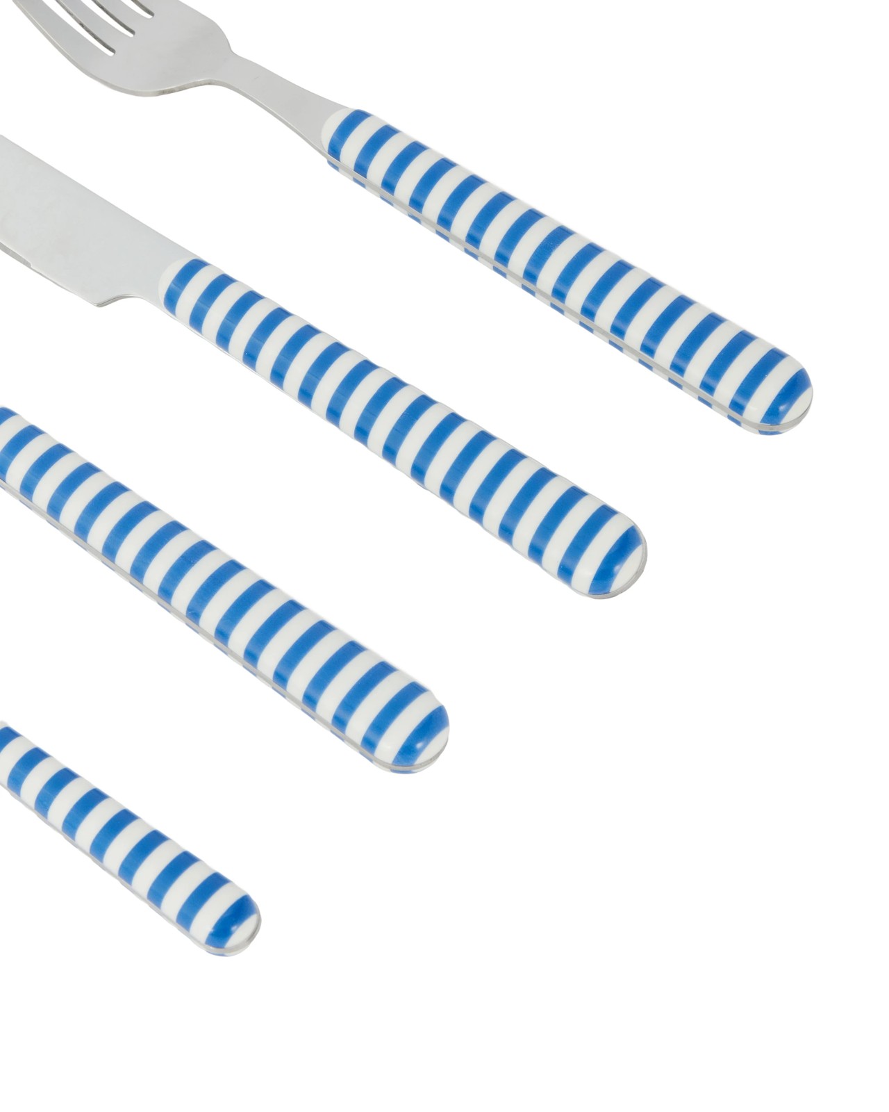 Anko 16 Piece Blue Stripe Cutlery Set 3 of 4