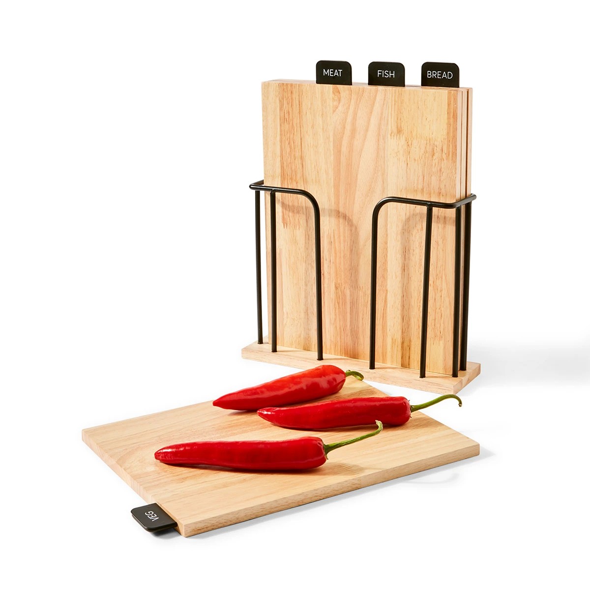 Wood Cutting Boards, Set of 4 - Anko