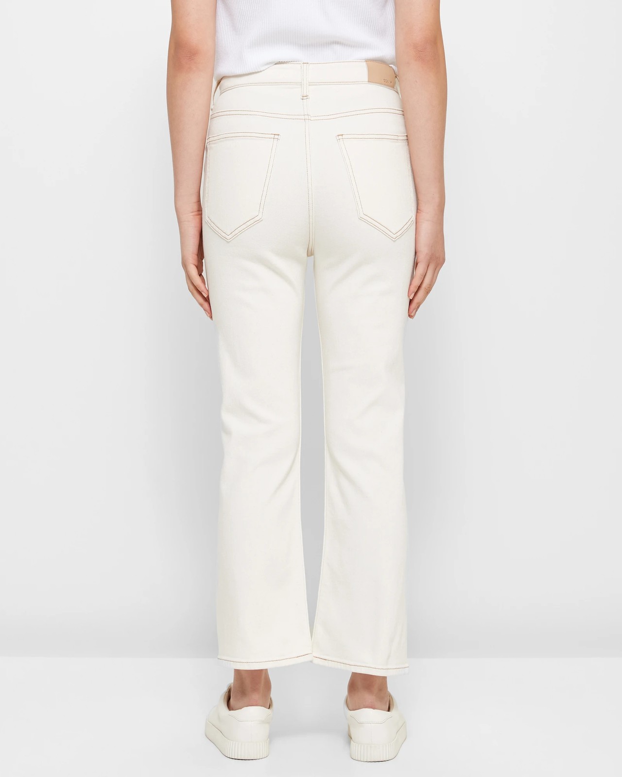 Super High Rise Crop Length Flare Denim Jeans | Target Australia