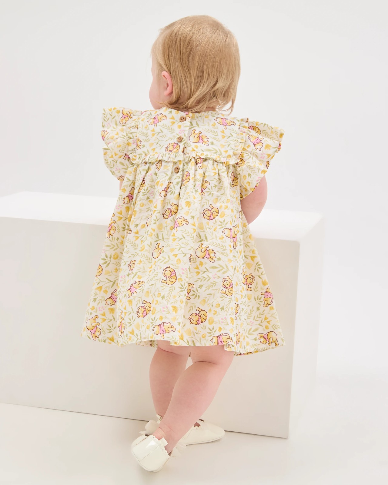 Licensed Disney Winnie The Pooh Cotton Frill Front Dress 3 of 5