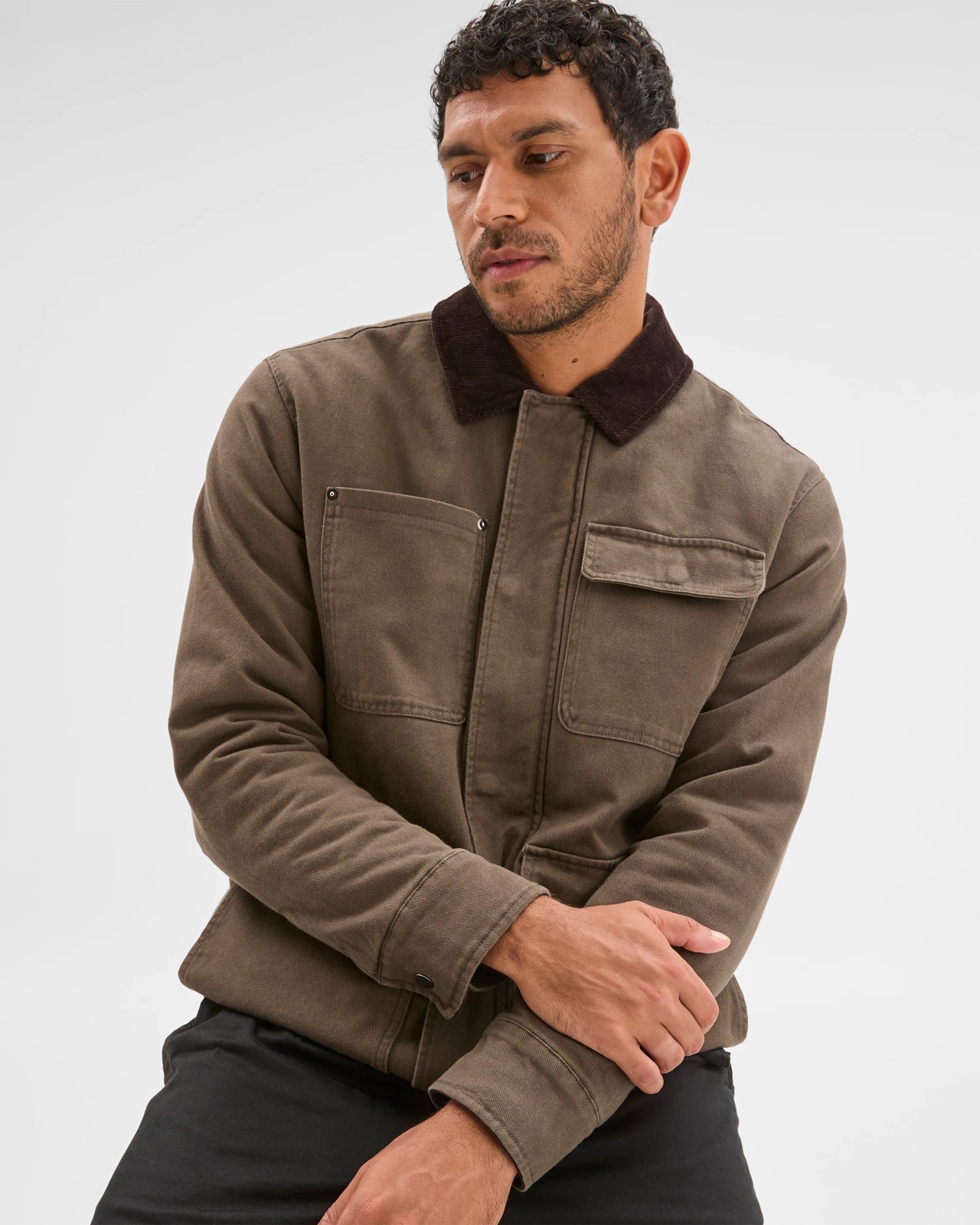 Field Long Sleeve Jacket - Dark Olive 3 of 5