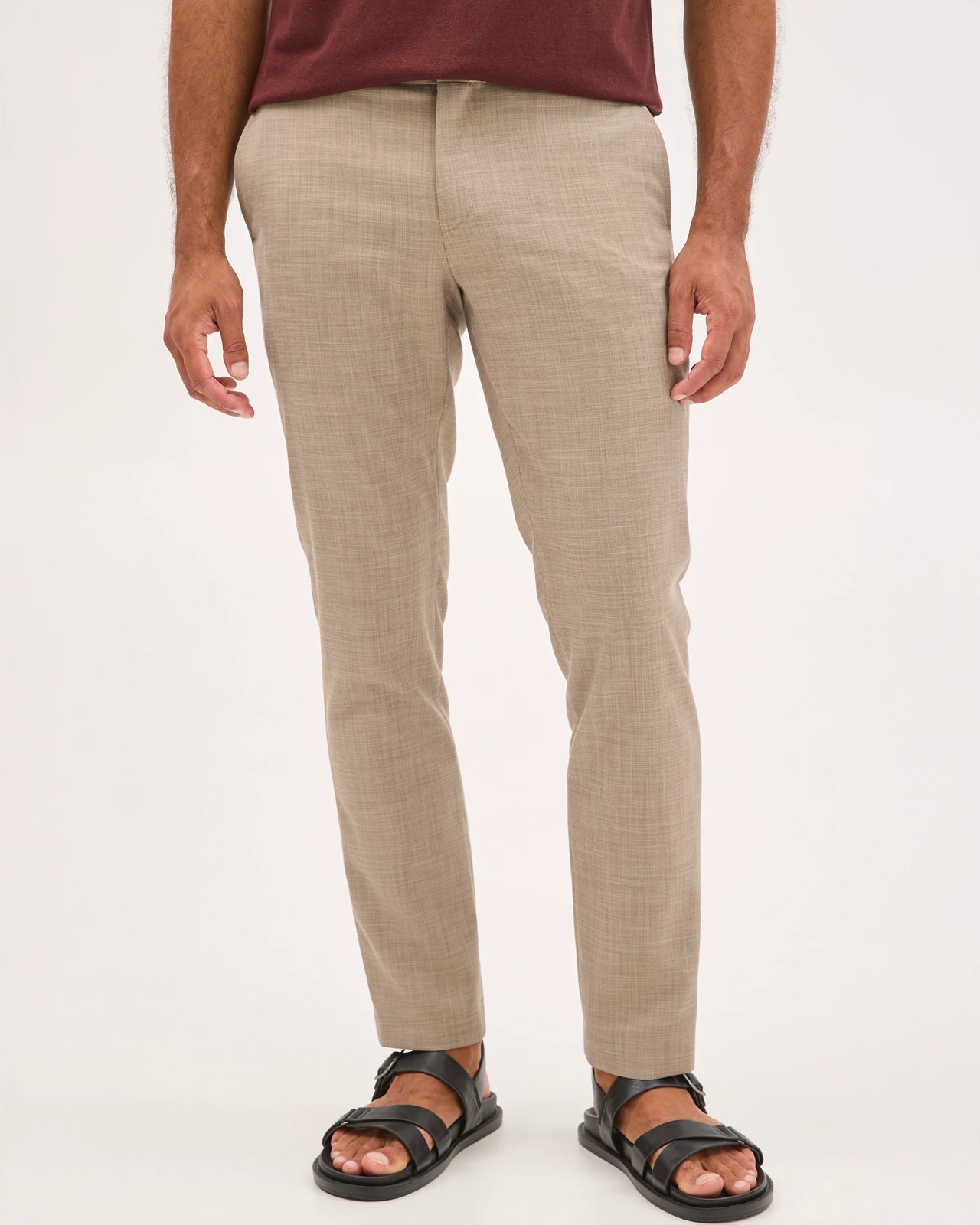Preview Tailored Suit Pants - Tan Marle 3 of 5