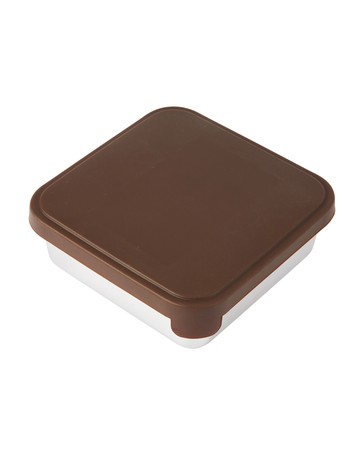 Anko Stainless Steel Silicone Lunch Box - Brown