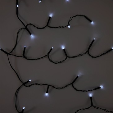 Solar Powered 500 LED Multifunction White Icicle String Lights - Anko