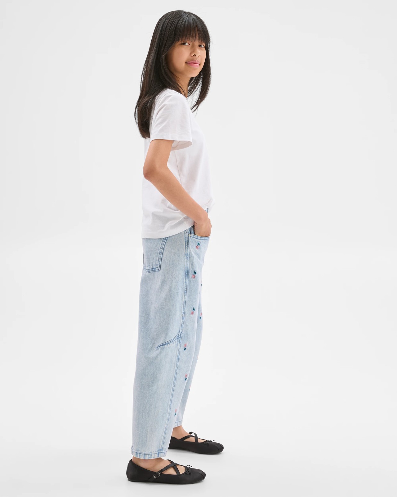 Barrel Leg Denim Jeans 2 of 5