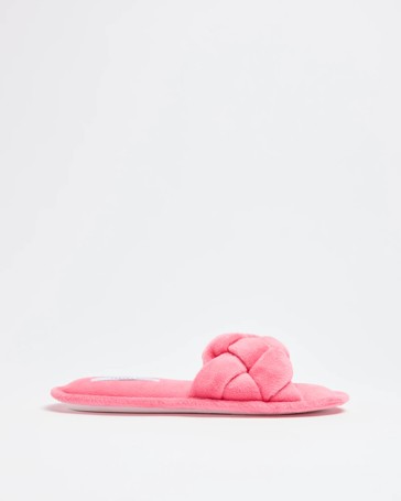 Womens Braided Strap Slipper Scuff