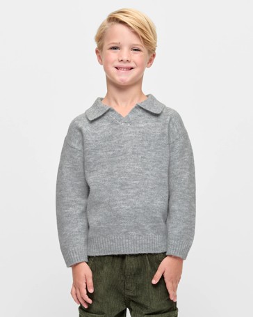 Knit Polo Top