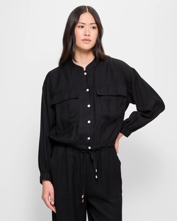 Cropped Utility Jacket