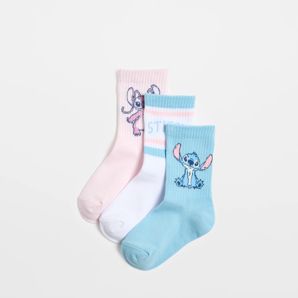 Disney Lilo and Stitch Crew Socks 3 Pack