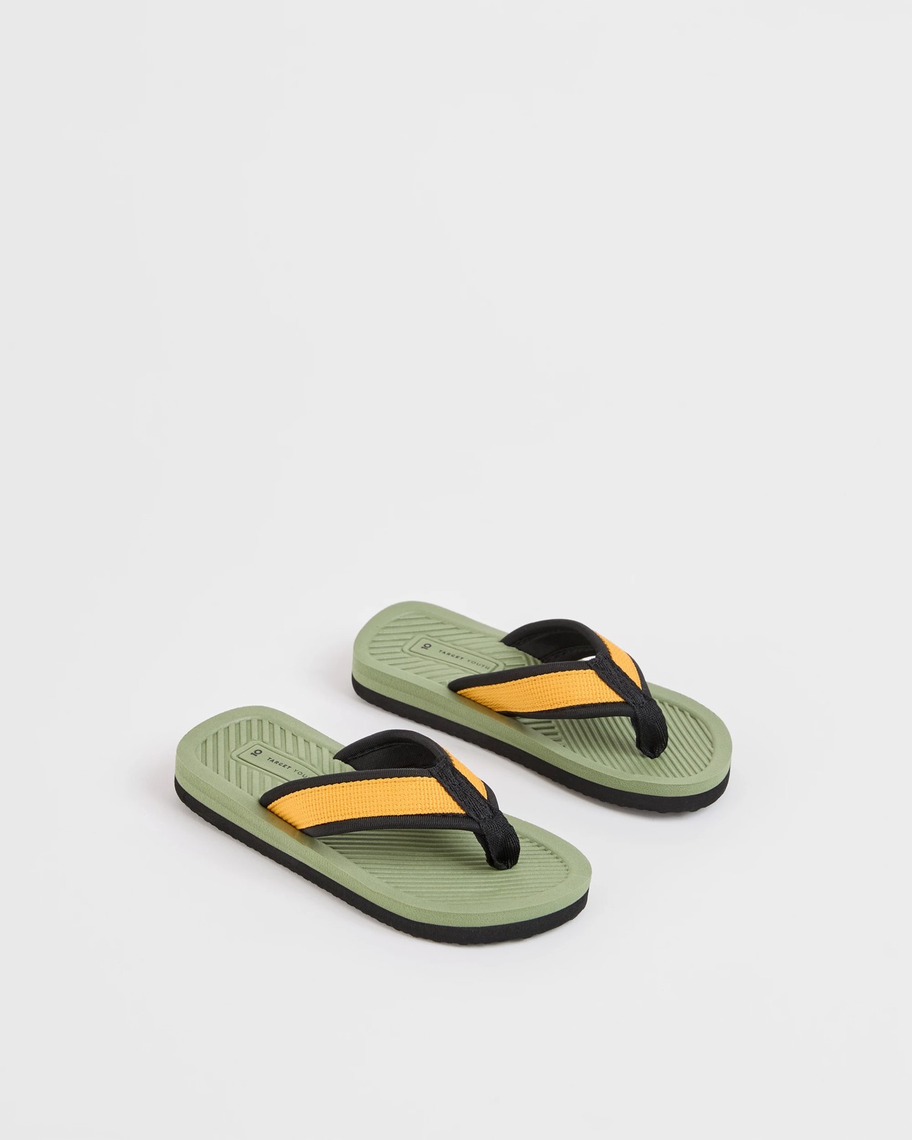 Colourblock Thongs - Khaki 2 of 3