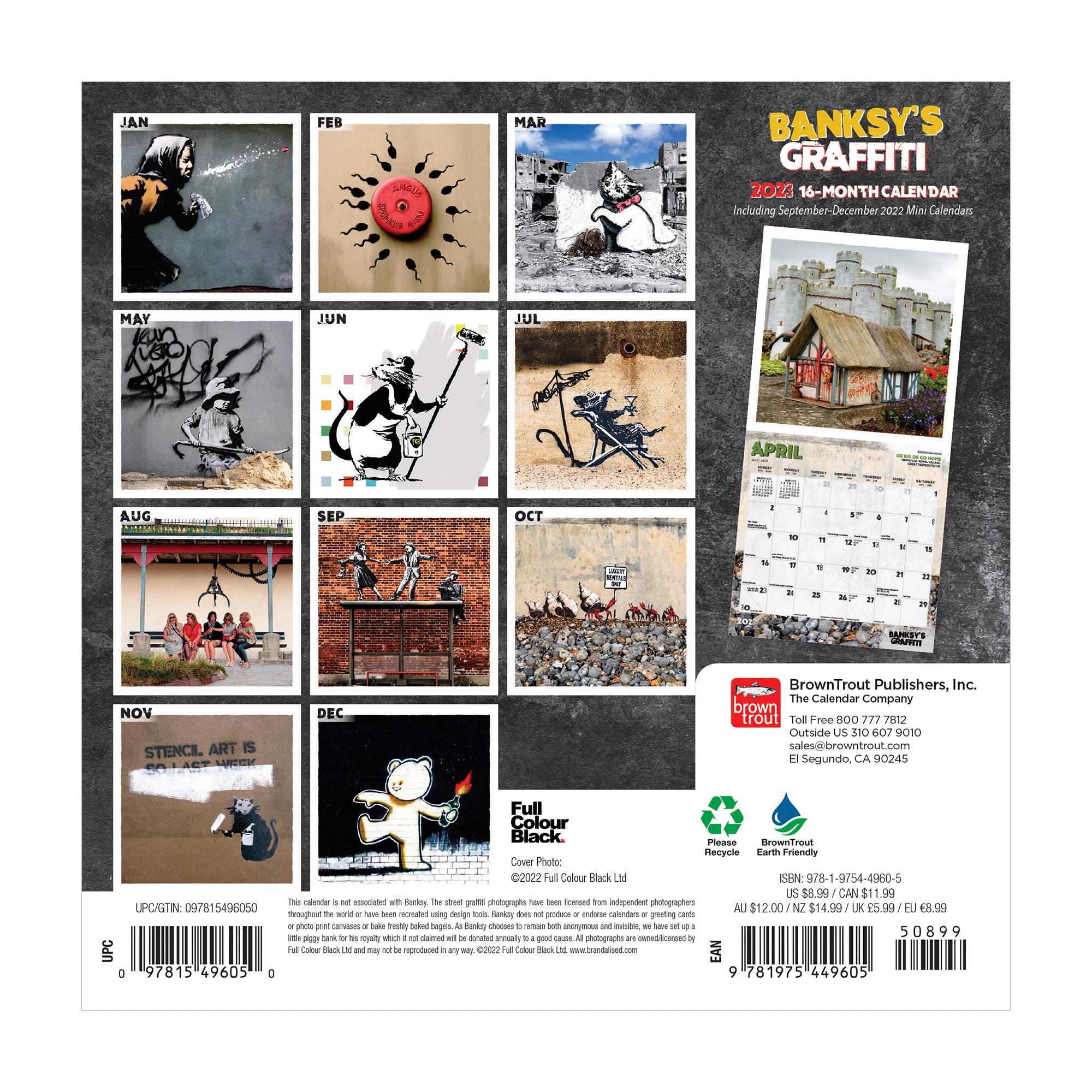 Banksy S Graffiti 2023 Mini Calendar Target Australia   67205868 IMG 002