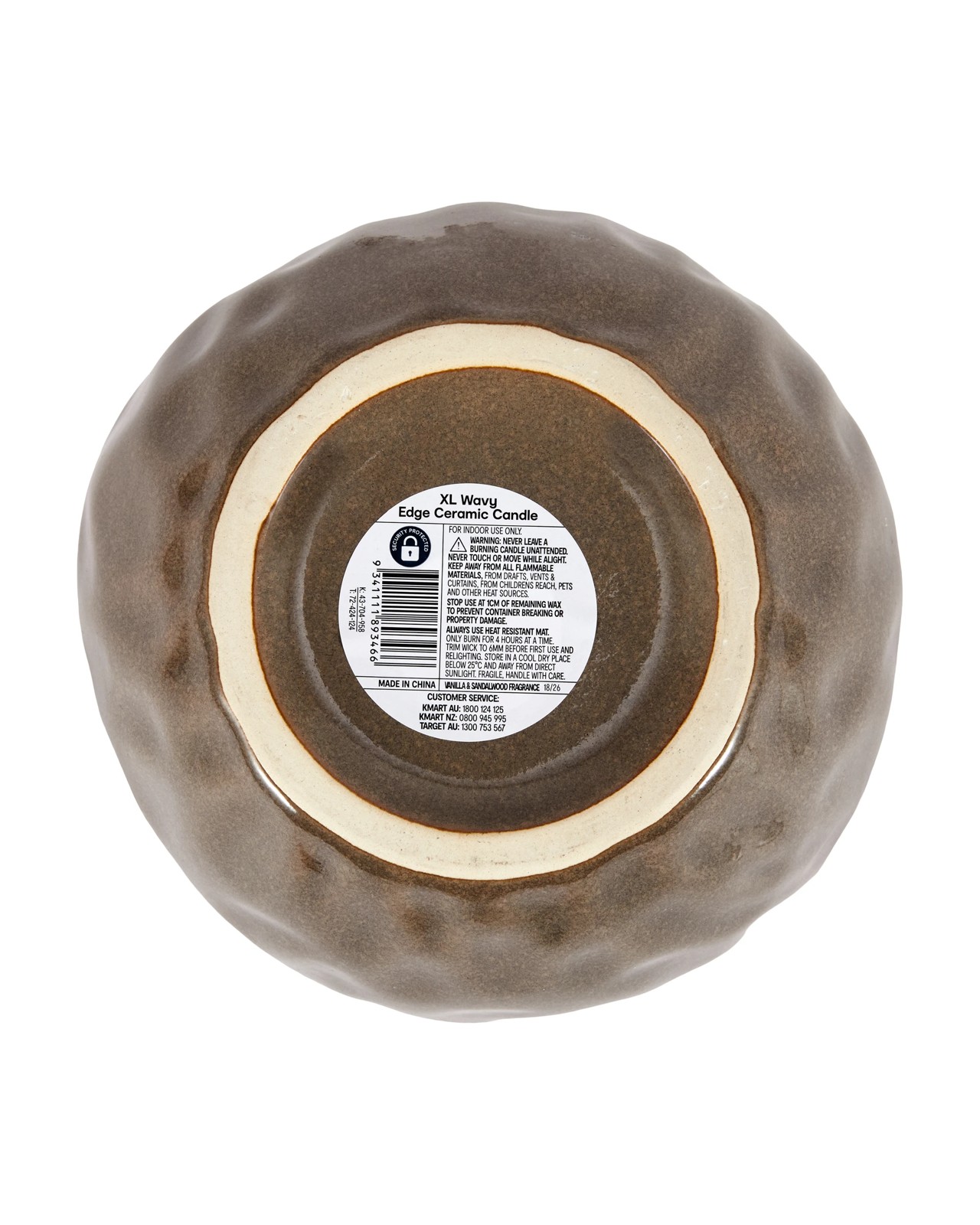 Anko XL Wavy Edge Ceramic Candle 4 of 4