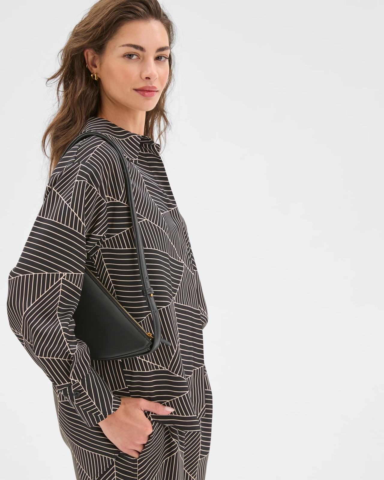 Petites Concealed Placket Shirt 3 of 5