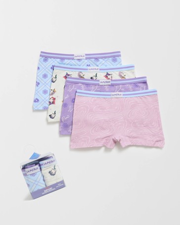 Licensed KPop Demon Hunters Australian Cotton 4 Pack Girls Shorties