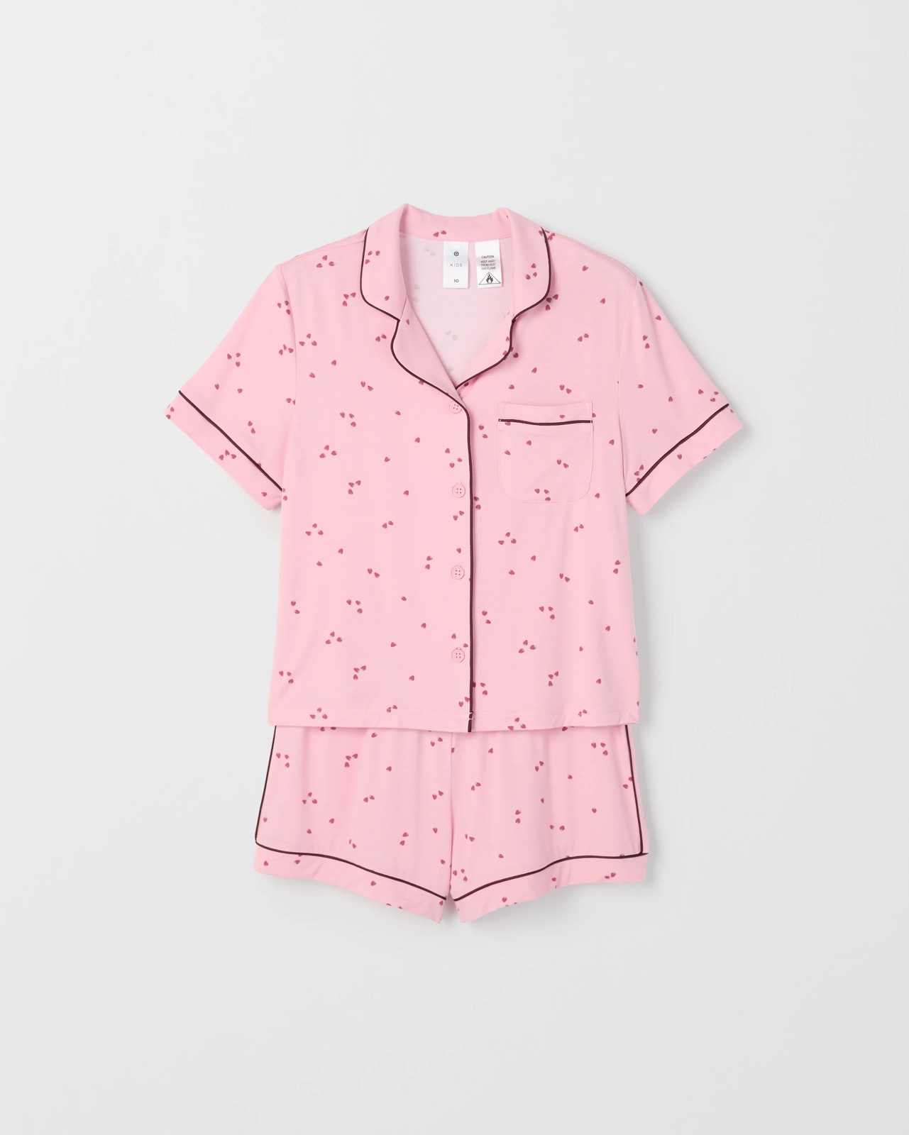 Bamboo Older Girls Button Through Pyjama Set 5 of 5
