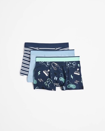 Boys Print Trunks 3 Pack - Maxx
