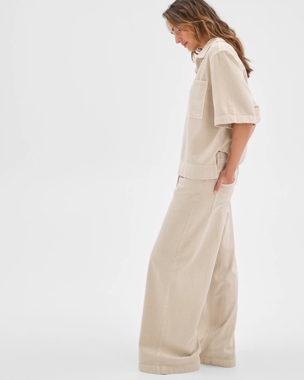 Airloom Pull On Wide Leg Denim Jeans 3 of 5