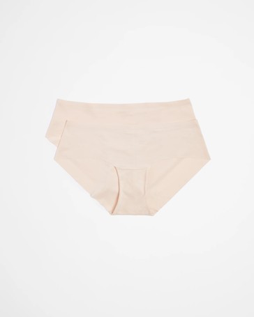 2 Pack Bonded No Show Hipster Briefs