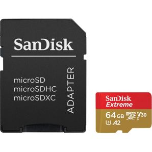 SanDisk Extreme MicroSD with MicroSDHC and MicroSDXC Adapter SQXAA - 128GB thumbnail 2