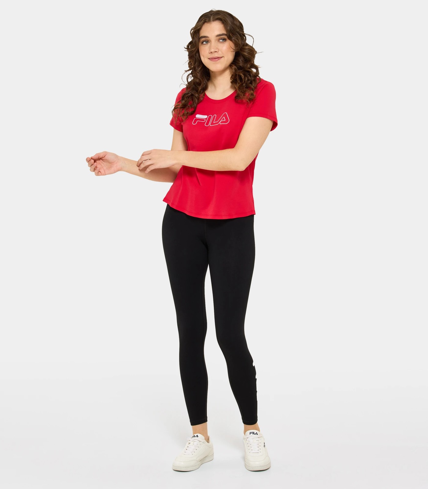 Alannah Core T-Shirt - Fila - Tango Red | Target Australia