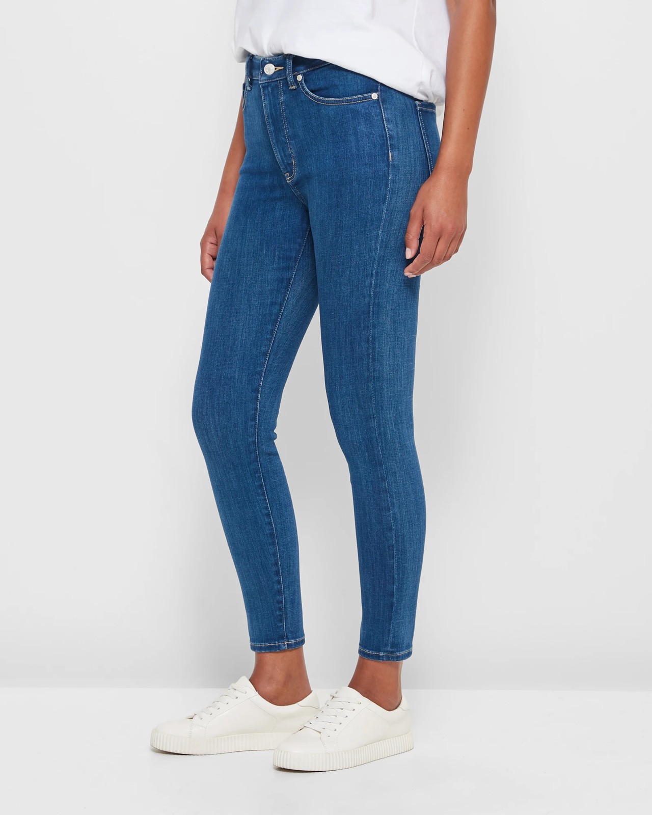 Skinny High Rise Ankle Length Jeans - Shape Your Body