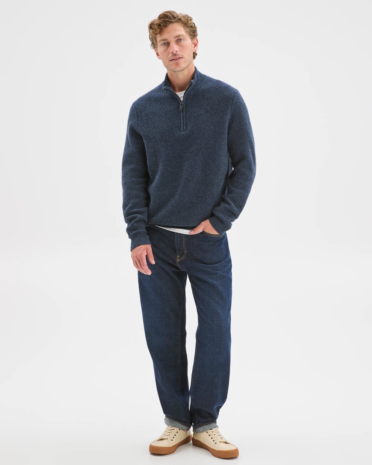 Lambswool 1/2 Zip Knit Jumper 3 of 5