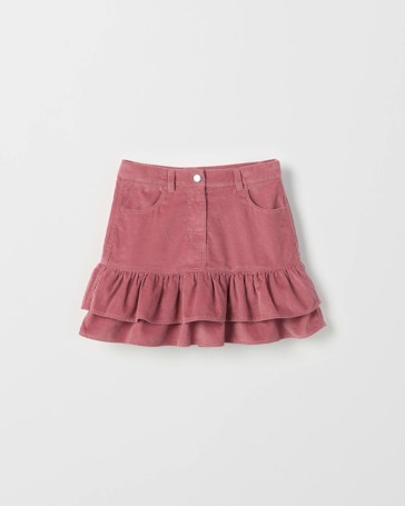 Australian Cotton Woven Cord Frill Skirt
